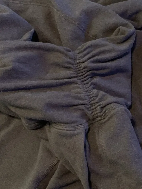 Lululemon Take It Easy Pants Womens Blue High Rise Ruched Waist Band Yoga Sz 4 - Image 7