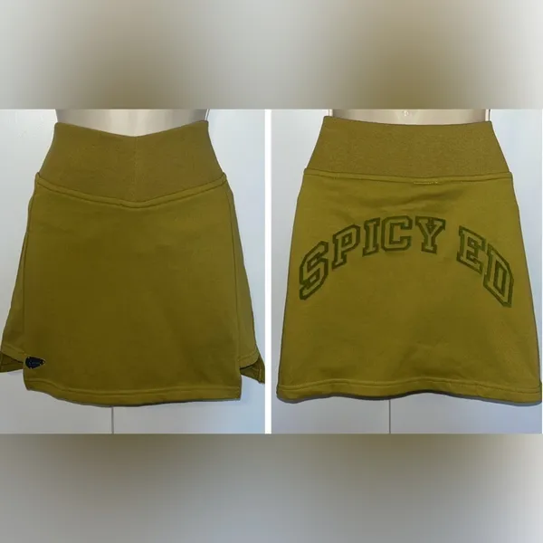 Aelfric Eden Spicy Ed Jersey Knit Mini Skirt Skort Green Women’s S NWT - Image 15