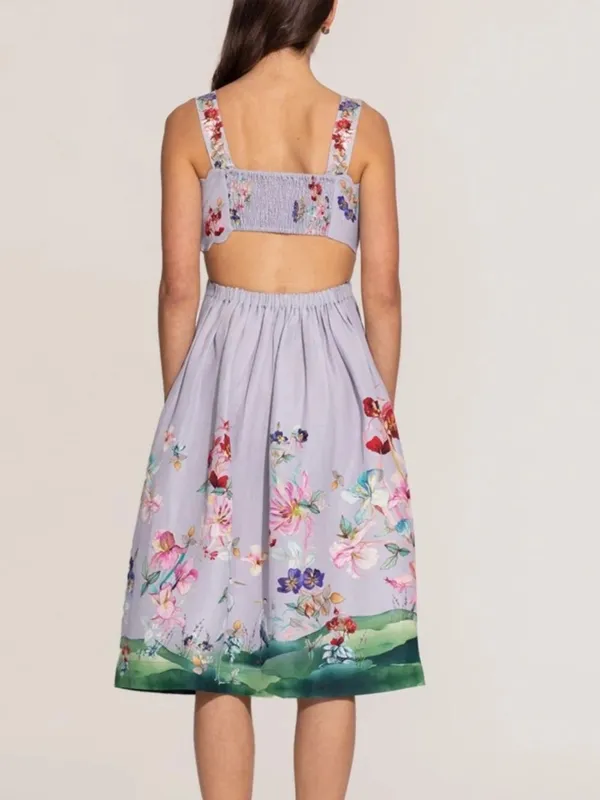 Anthropologie Ranna Gill Anaya Scalop Bodice midi dress XS - Image 2