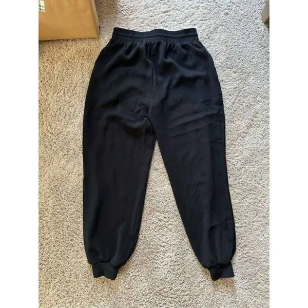 Trina Turk Dress Pants / Joggers Black Elastic Waistband and Tie Small‎ - Image 6