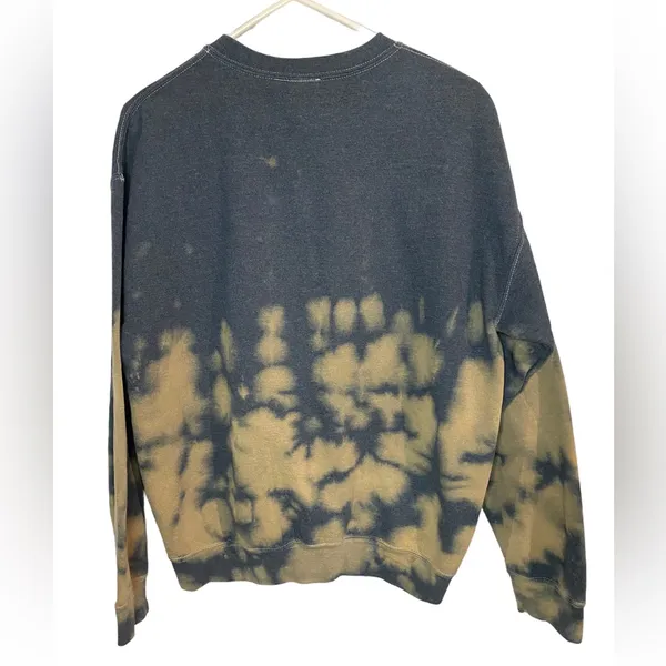 Disney Mickey Mouse Gray Tie‎ Dye Pullover Crewneck Sweatshirt Women's Medium - Image 4