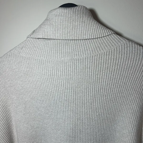Free People Softly Structured Turtleneck‎ Sweater S Cream Oversized - Image 5