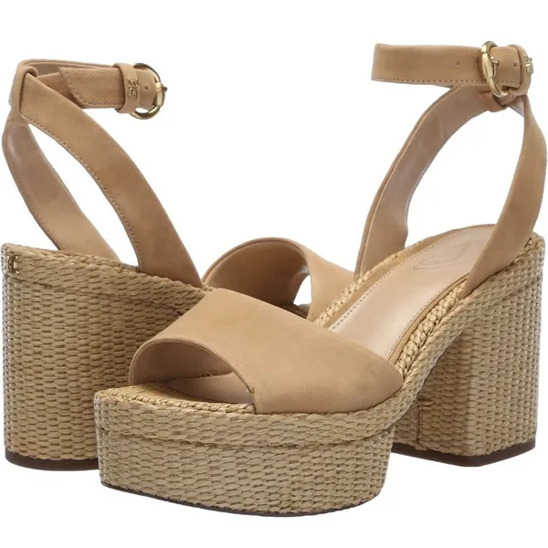 Sam Edelman‎ Womens Immie Wedge Platform Sandal Sand Dune Size 10 - Image 2