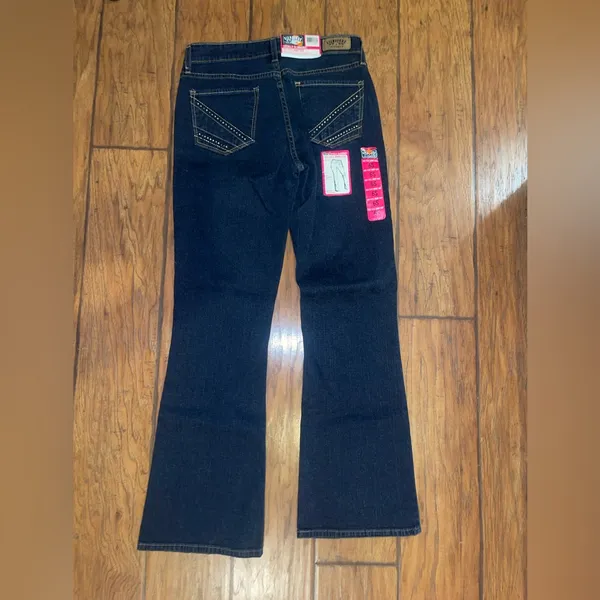 Levi’s Strauss mid rise bootcut dark denim jeans pants woman’s size 6 SHORT NWT - Image 4