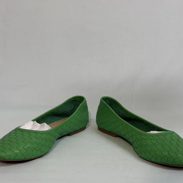 On 34th Size-6M‎ Women's Friyaa Woven Ballet Flats Green - Image 7