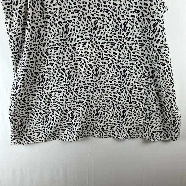 7‎ For All Mankind Womens Silk Blend Animal Print Tie Shoulder Cami Top M NEW - Image 8