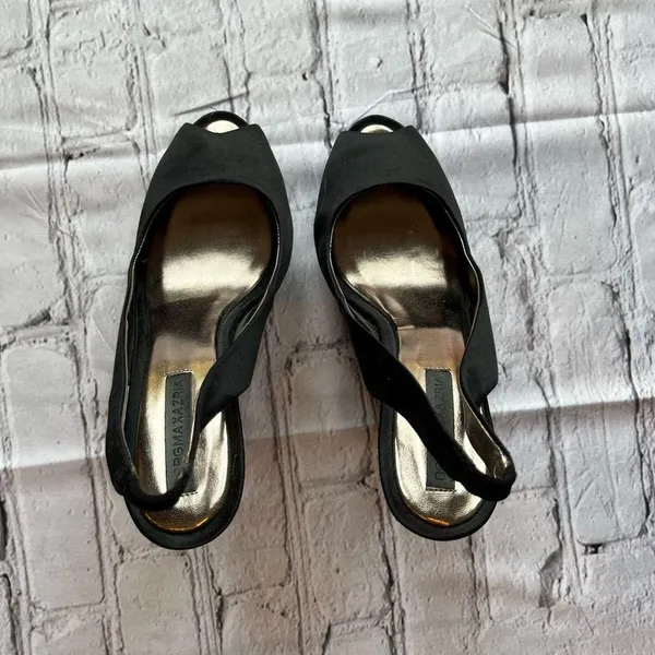 BCBG MAX AZRIA Black Sparkle Heels 7.5 WOW - Image 8