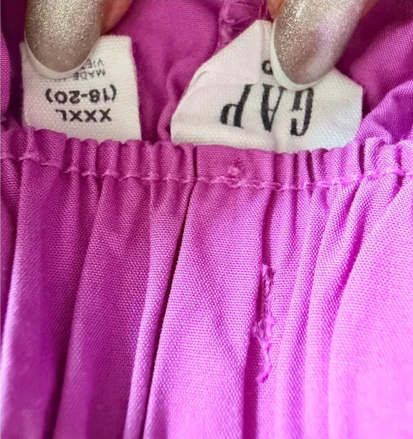Gap Fuchsia Cargo Parachute Pants, Size XS - Image 8