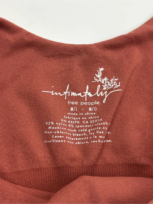 Intimately Free People Windblush Bronze Womens Bodysuit Medium / Large NEW - Image 2