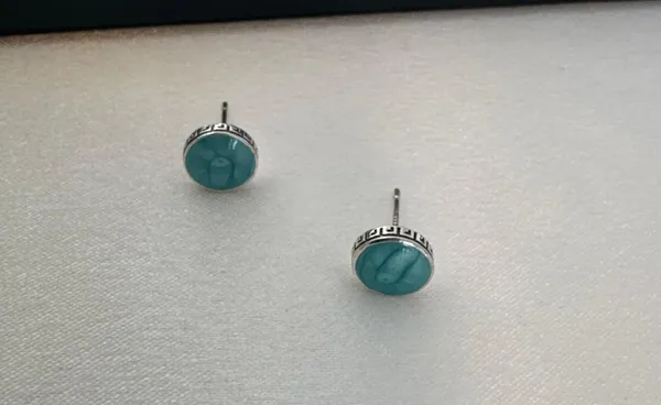 8mm Galaxy Stud Earrings for Men Women - Image 2