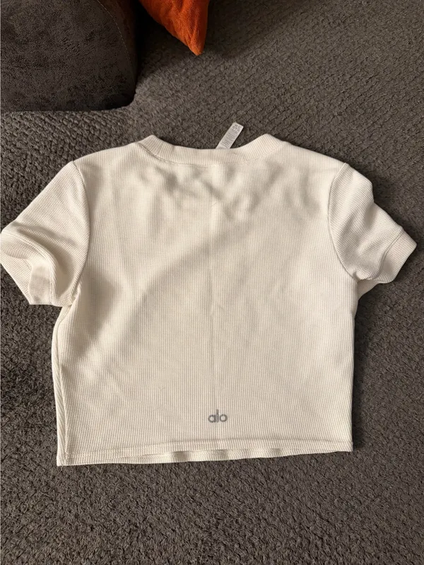 Alo Yoga Waffle Knit Micro Shirt - Image 2