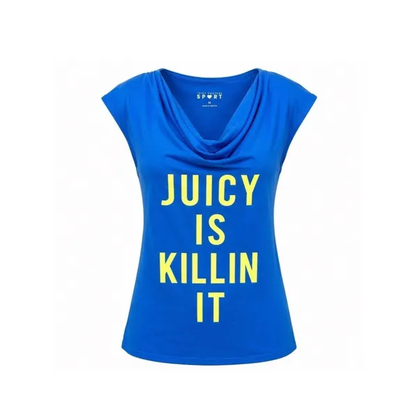 🆕Juicy Couture Sport Blue Short Sleeve Shirt - Image 2