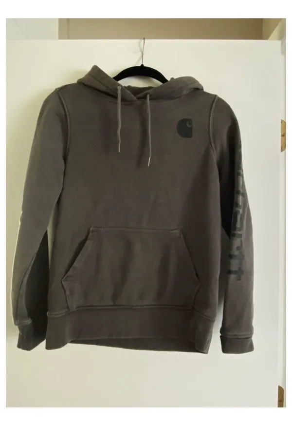 Carhartt Grey Hoodie Pullover - Image 4
