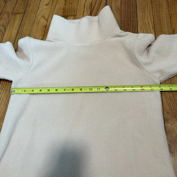 Dudley Stephens‎ Park Slope Cream Vello Fleece Turtleneck Size Small - Image 8