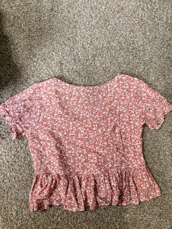 Coral Floral Top - Image 2