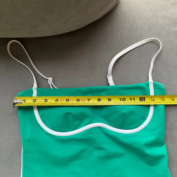 Alo Yoga Airbrush Streamlined Dress Spruce Green/White M - Image 3