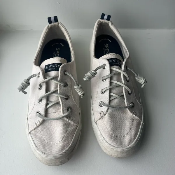 Sperry White Canvas Slip-on Casual Shoes - Image 3