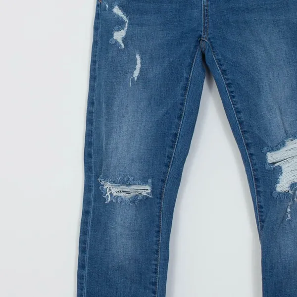 Anthropologie Pilcro Slim Boyfriend Crop Denim Jeans Bohemian‎ Preppy Womens 26 - Image 4