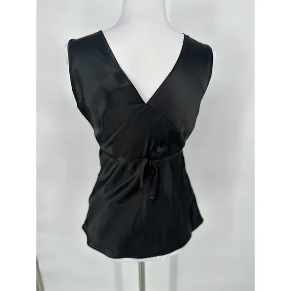 Vintage Y2K Babydoll Tie Back Top Size Small Black Fairy Grunge Whimsygoth Emo‎ - Image 4