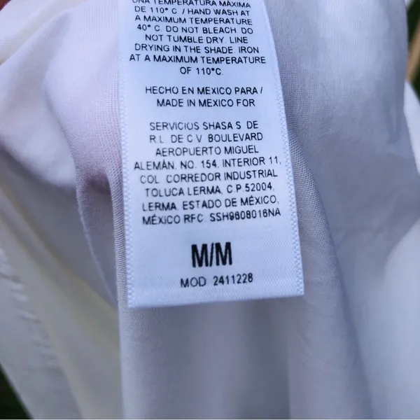 White Cotton Blend Tiered Puff Sleeves Maxi Dress M - Image 12