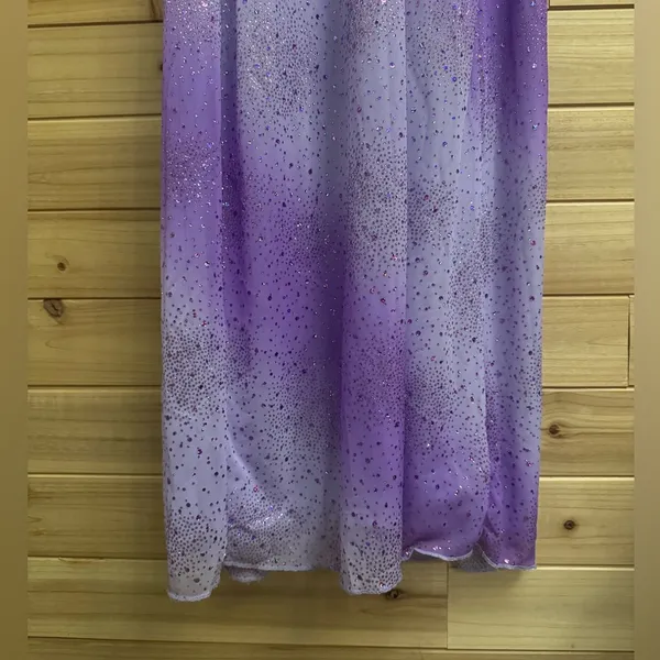 Vintage Y2K Taboo Small Purple Ombre Sparkle Glitter Fairy Whimsigoth Prom Dress - Image 9