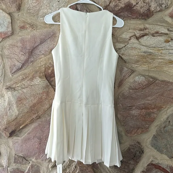 Commense Metal-Button Pleated Tank Dress size s - Image 5