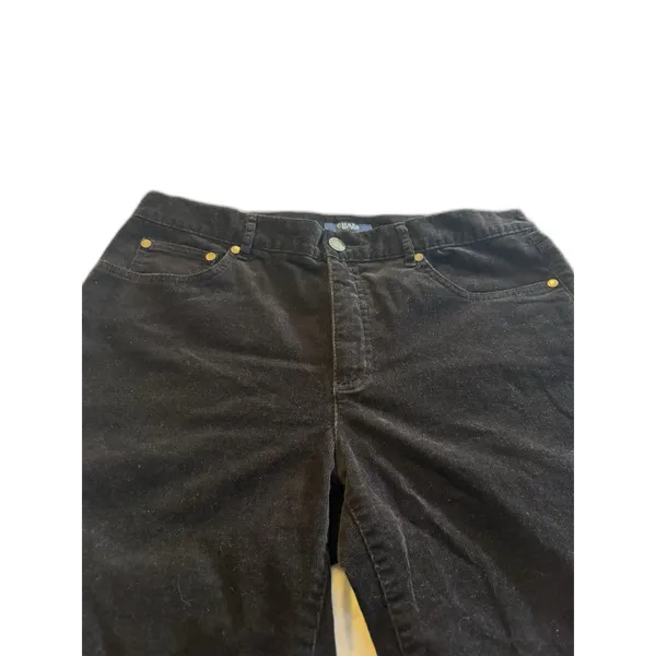 Women’s Chaps Brown Stretch Corduroy Pants Size 8 - Image 14