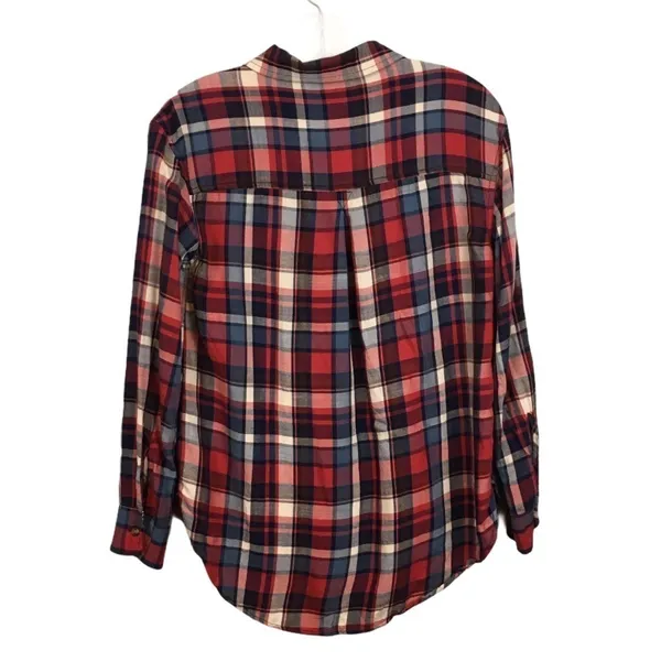 AMERICAN EAGLE Plaid Button Down Shirt Lightweight - Image 2