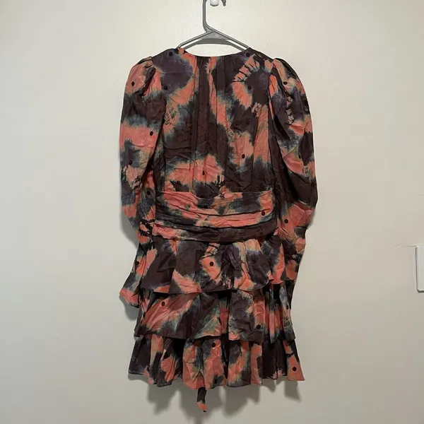 Ulla Johnson Semira Silk Mini Dress in Rosewood Size 2 - Image 8