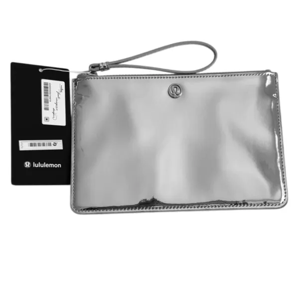 Lululemon Goody Bag Silver WRISTLET CLUTCH - Image 11