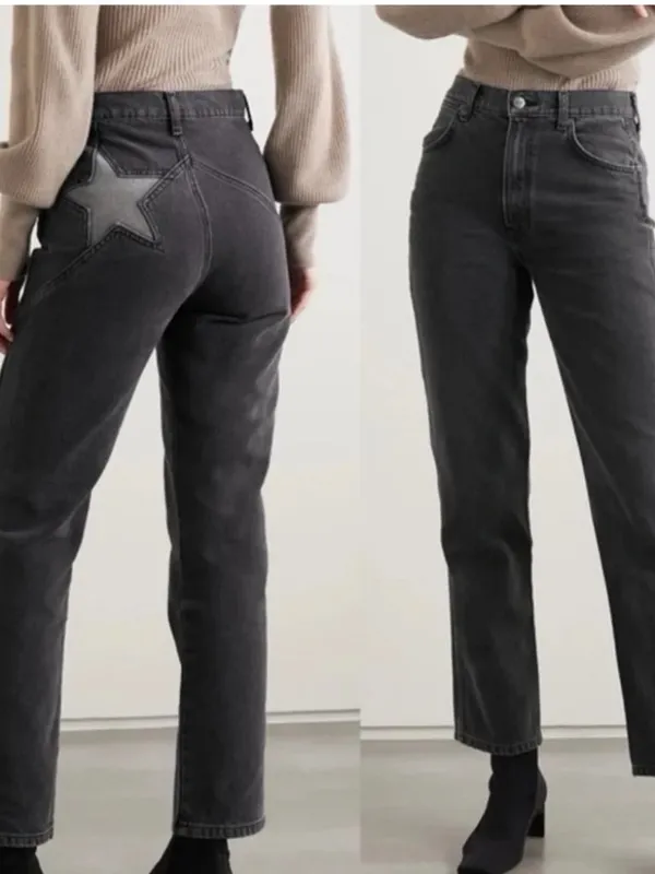 Reformation Star Jean Black Denim Sizr 24 - Image 2