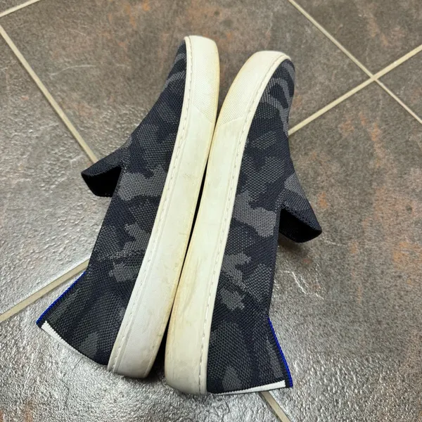 Rothy’s The Original Sneakers Slip On Shoes Camouflage Camo Gray Grey 10 - Image 11