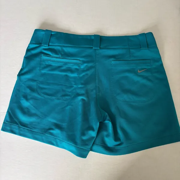 Nike Golf Turquoise Knit Shorts size 6 - Image 7