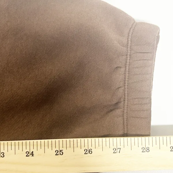 Nuuds Womens Oversized Brown Fleece Lined Classic Sweatpants‎ Joggers Size M - Image 14