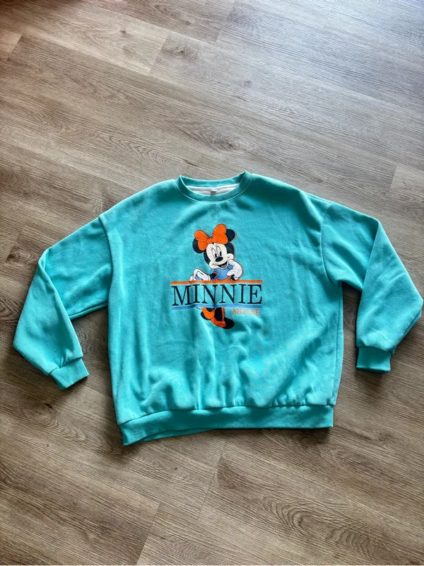Minnie Mouse Turquoise Sweatshirt - Image 2
