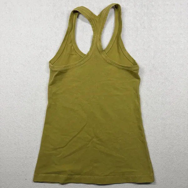 Lululemon Cool Racerback Racerback Tank Top Olive Green Women’s XS - Image 2