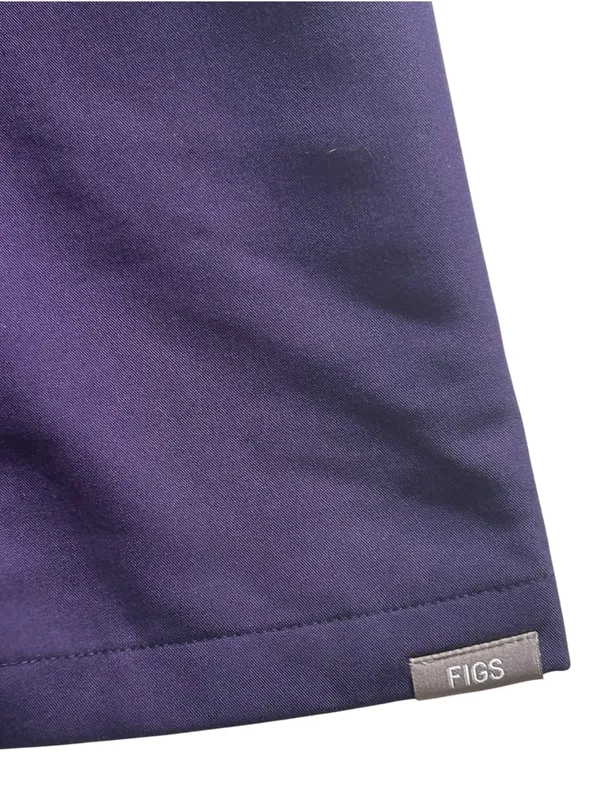 Figs Woman’s Inala Scrubs Top Purple Jam Size L - Image 6