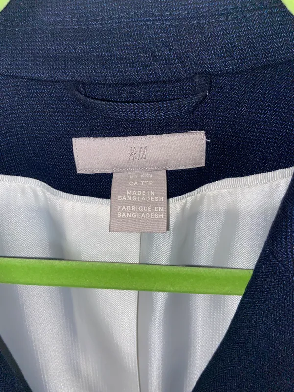 H&M Navy Blue Blazer - Image 2
