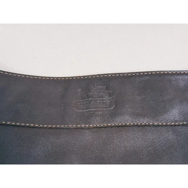 Vintage Y2K Coach Leather Hobo Bag Brown Gold Hardware Shoulder Purse Zip 2000s - Image 3