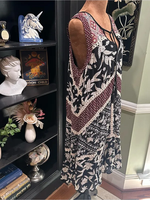 Anthropologie Floreat Embroidered Grasslands Midi Dress – Floral – Size Small - Image 10