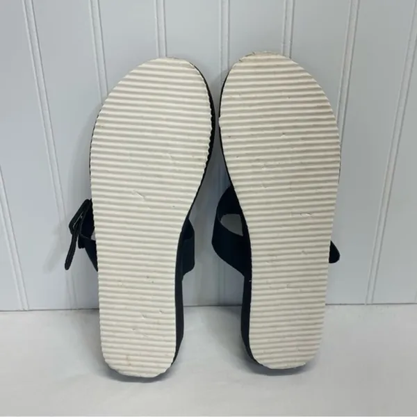 Black Platform Wedge Sandals Women’s Size 8 everyday lounge pool summer spring - Image 4