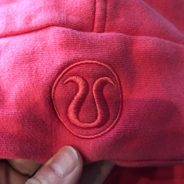 Lululemon scuba oversized half zip hoodie pink cropped pullover Xs/S - Image 2