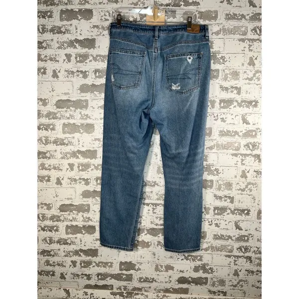 American Eagle | women mom jean denim distressed - Image 11