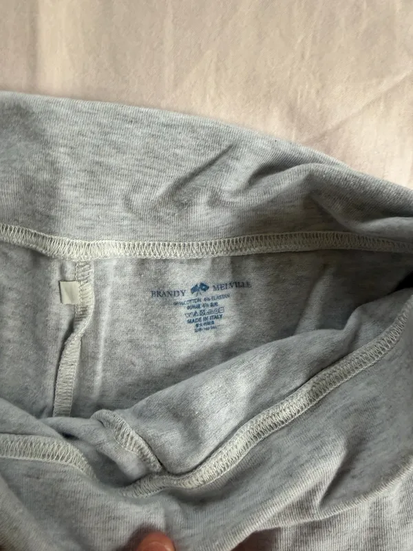 Brandy Melville Flare Leggings Heather Grey - Image 2