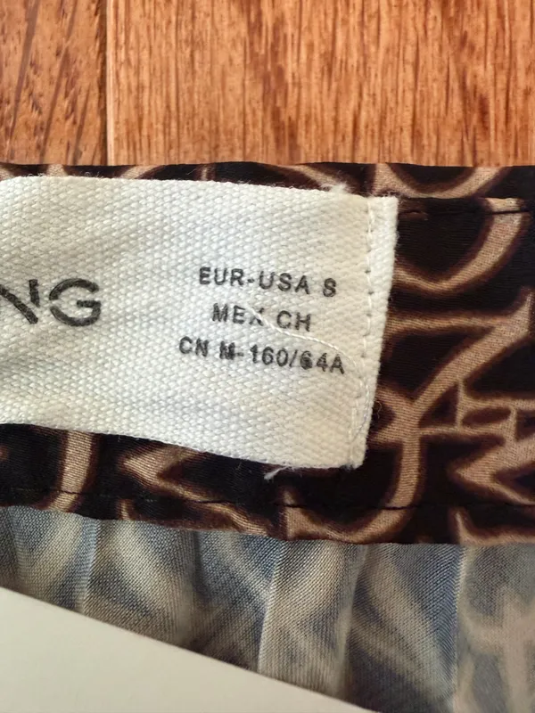NWT MANGO Woman’s Maxi Monogram Pleated Skirt, Sz S - Image 6
