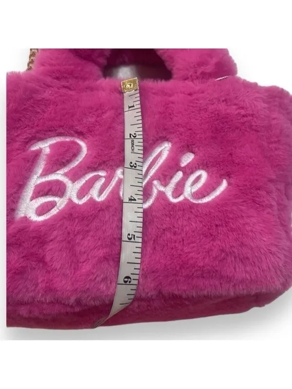 Barbie & Skinnydip London Collaboration Pink Furry Crossbody RARE Purse Bag - Image 13