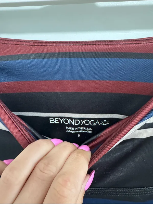 Beyond Yoga Striped Leggings small - Image 3