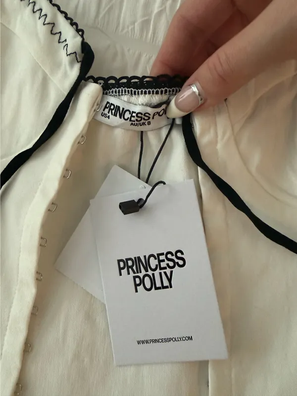 Princess Polly White Corset Top - Image 4