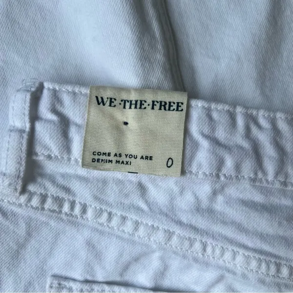 We The Free NEW Women’s Come As You Are White Denim Maxi Skirt Size 0 #C24118 - Image 8