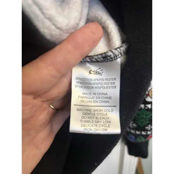 Old River Christmas Santa Fair Isle Sherpa Lined Zip Hoodie Jacket XXL Cozy Warm - Image 6
